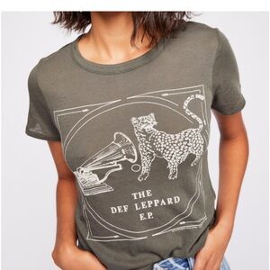 Free People X Chaser Def Leppard EP tee